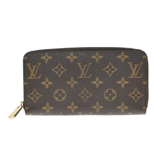 Louis Vuitton Monogram Zippy Long Wallet M60017 – Brown Leather Wallet
