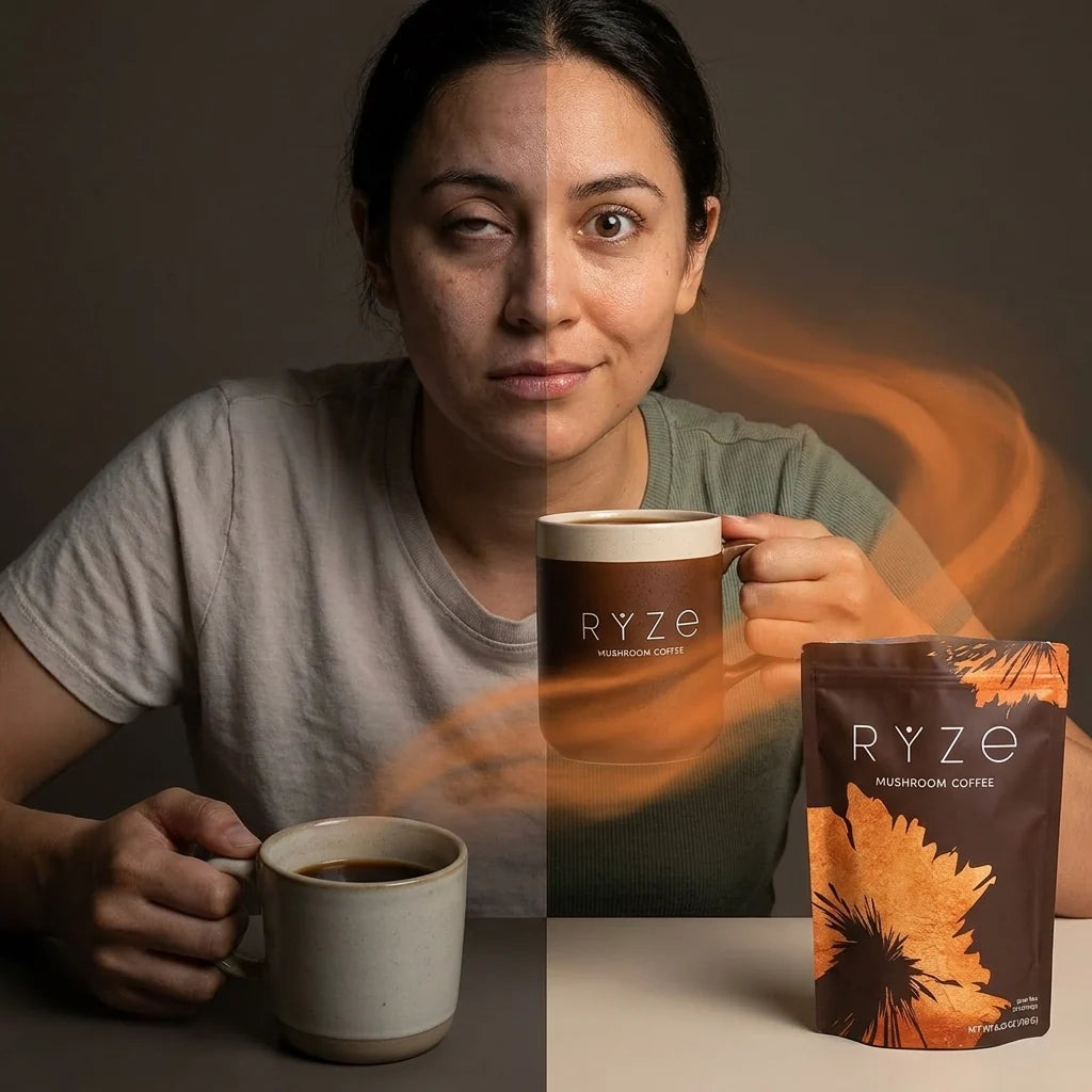 RYZE Organic Mushroom Coffee Drink Mix – 30 Servings