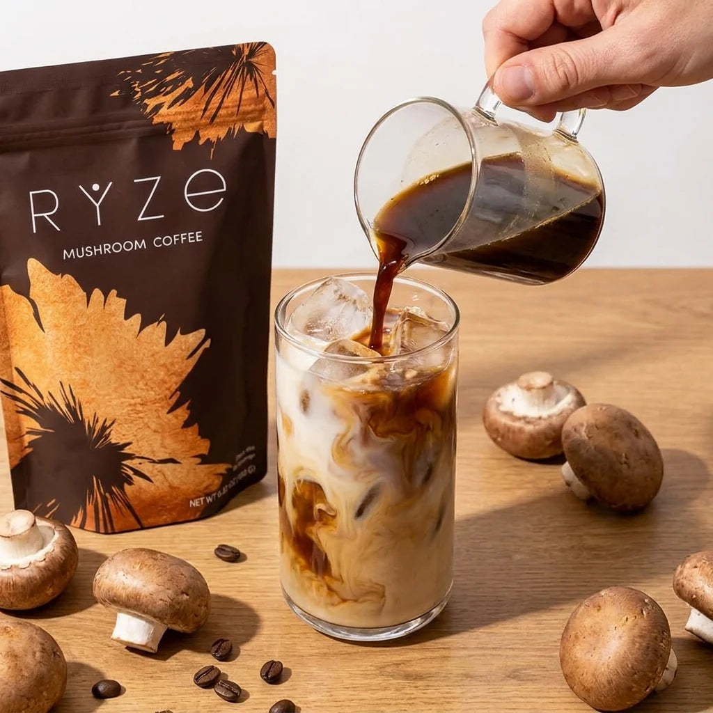 RYZE Organic Mushroom Coffee Drink Mix – 30 Servings