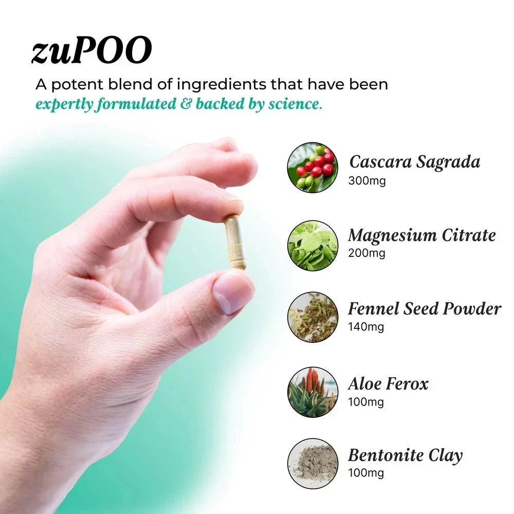 UMZU Zupoo Gut Support & Colon Cleanse Supplement – 30 Capsules